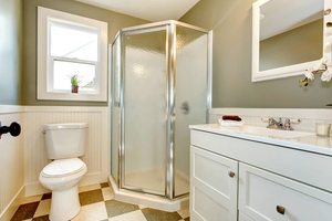 Semi-frameless shower door