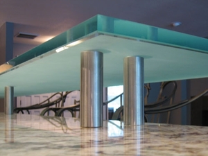Glass Shelf with Standoffs